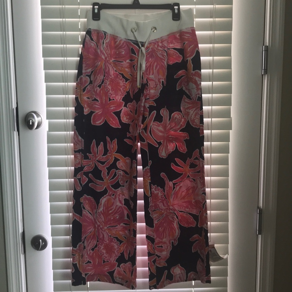Lilly Pulitzer linen beach pants